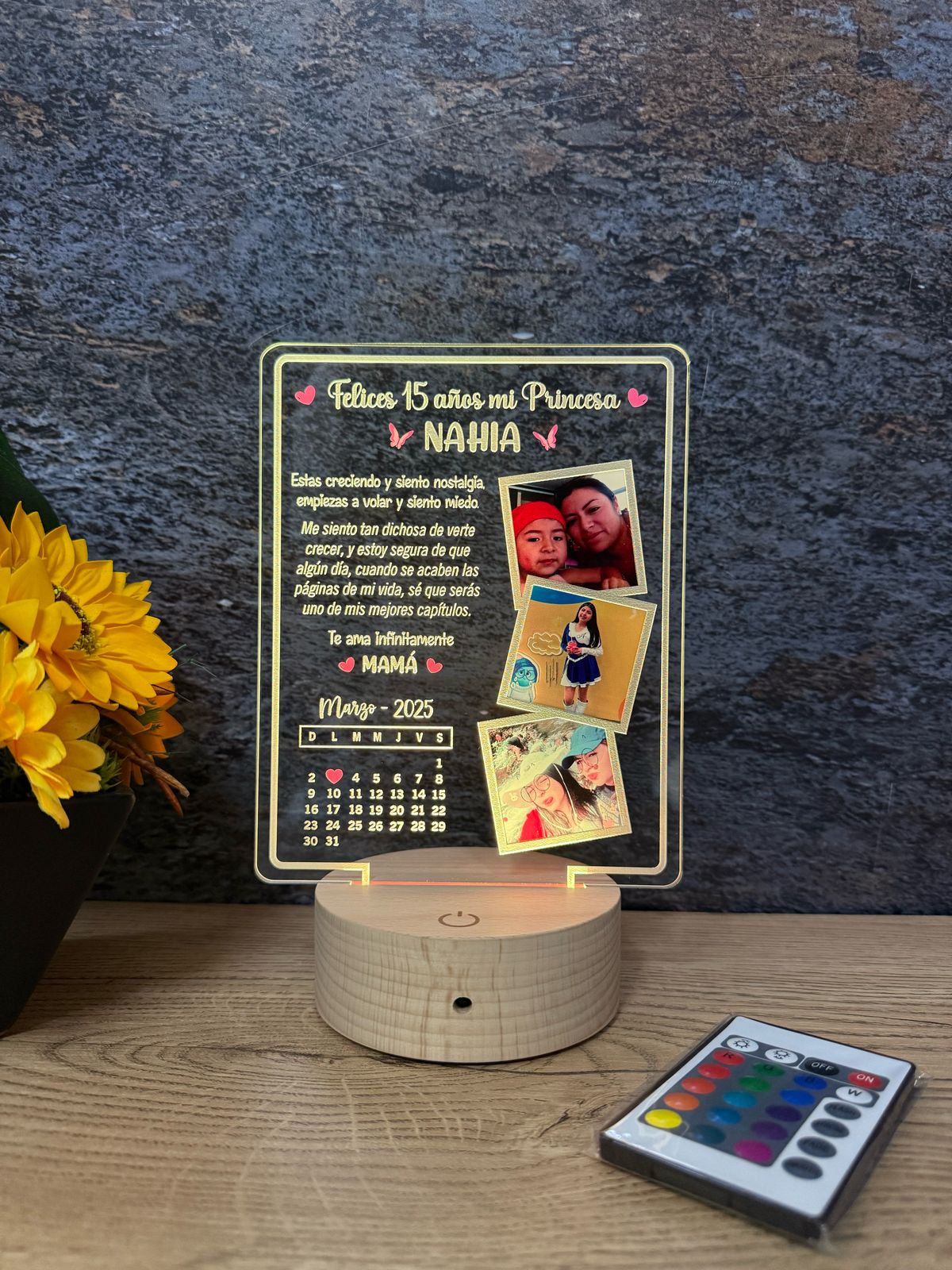 Base Led Madera | 15 Años