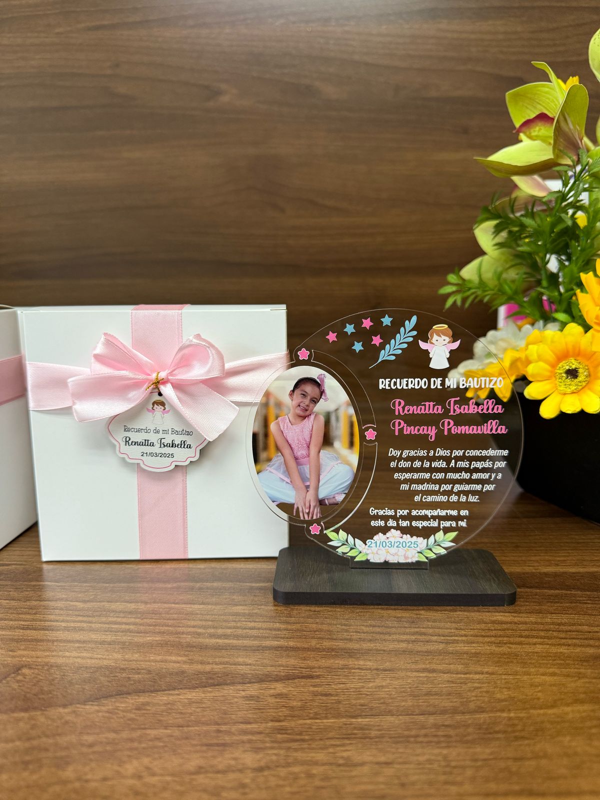 Mini Placa Acrílico CC 11 | Bautizo