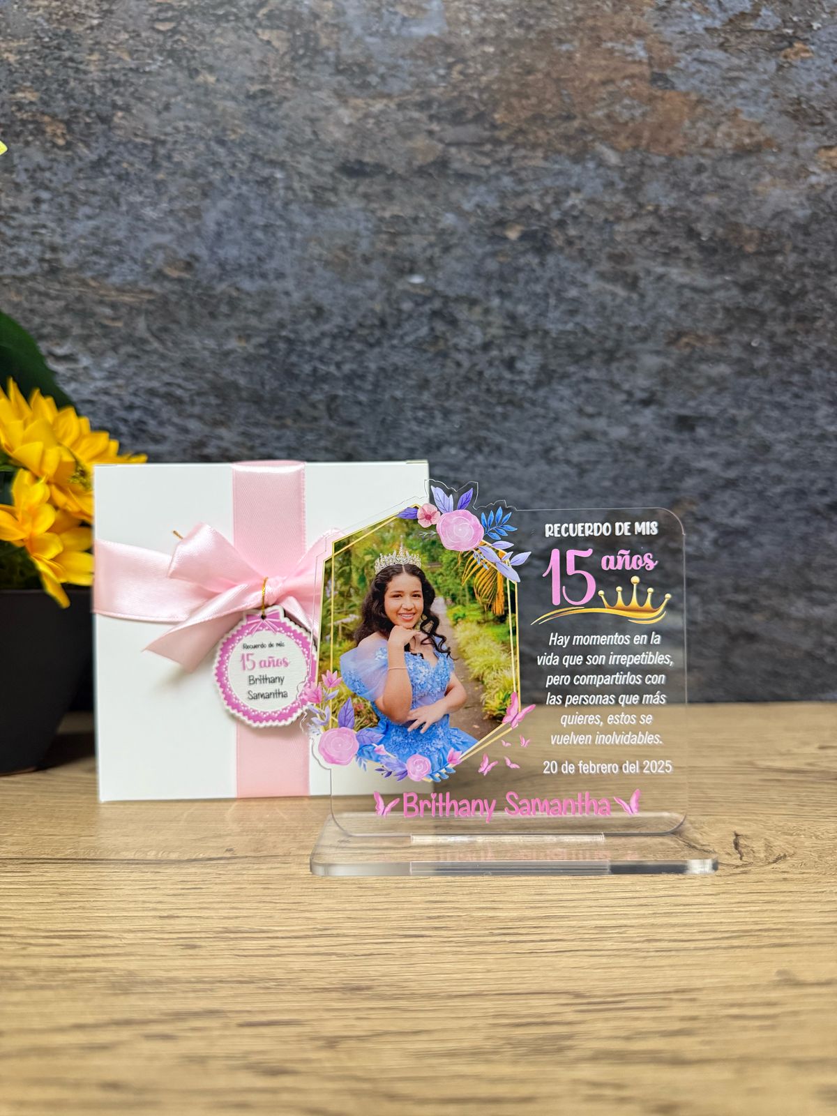 Mini Placa Acrílico CC | 15 Años