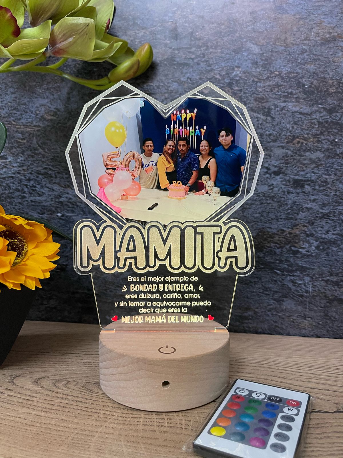 Base Led Madera | Día de la Madre