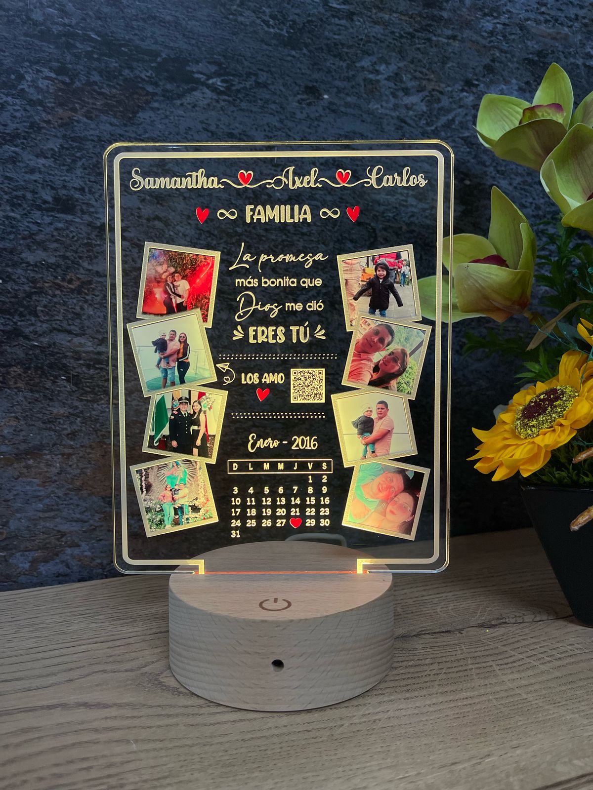 Base Led Madera | Aniversario