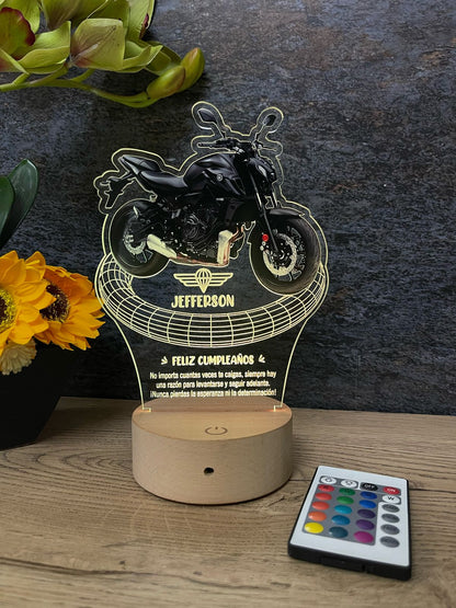 Base Led Madera | Cumpleaños