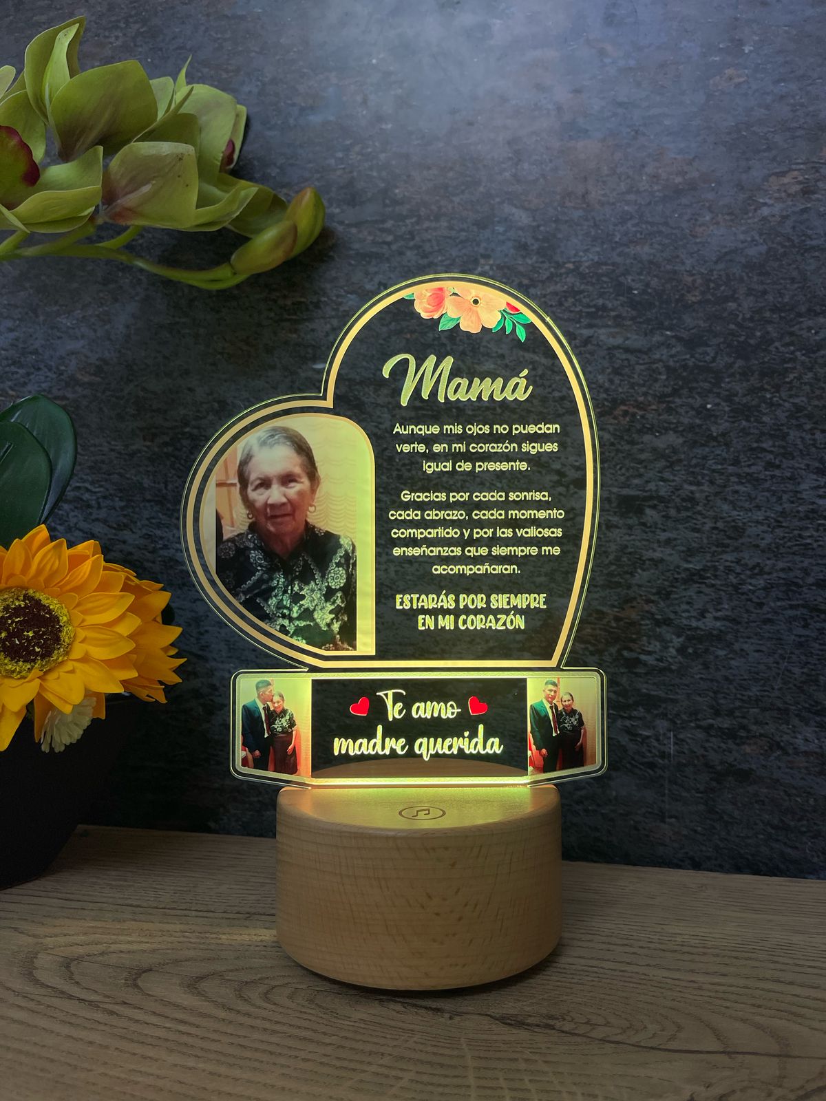 Base Led Parlante | Día de la Madre