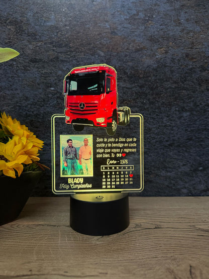 Base Led Parlante Negra | Cumpleaños