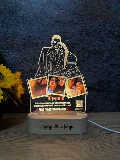 Base Rectangular Madera | Aniversario