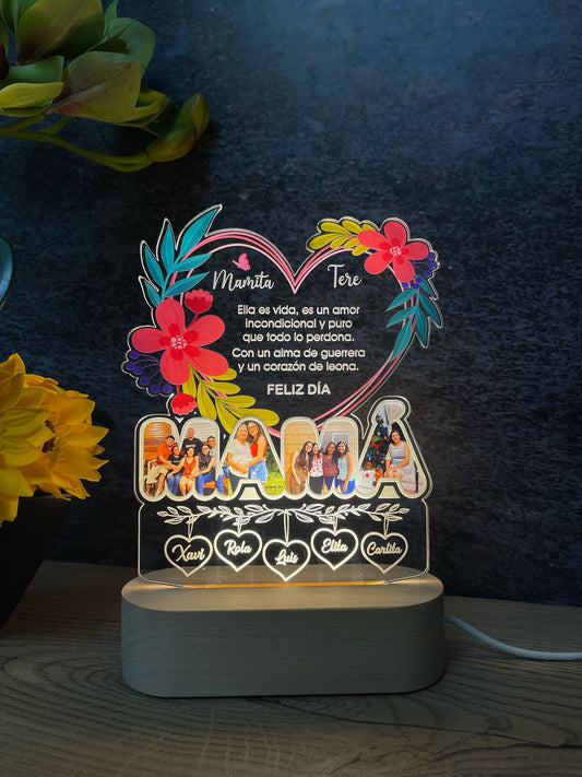 Base Rectangular Madera | Día de la Madre