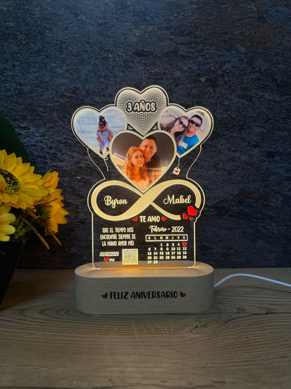 Base Rectangular Madera | Aniversario