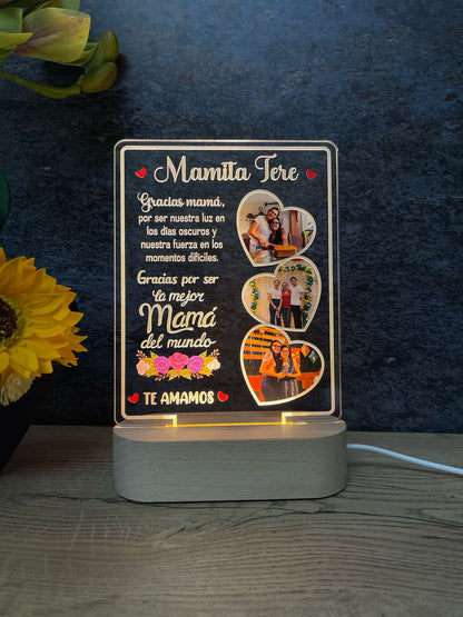 Base Rectangular Madera | Día de la Madre