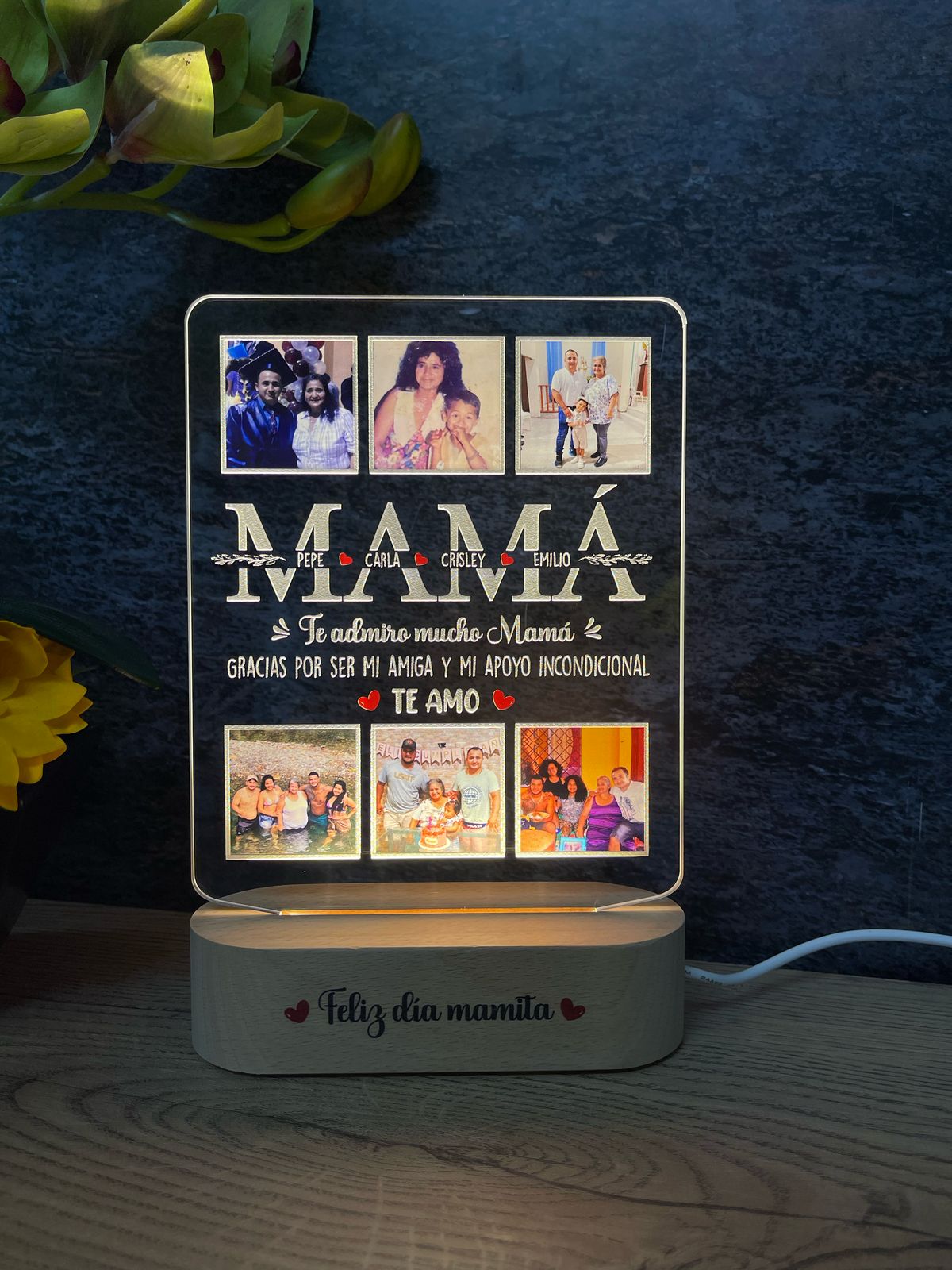 Base Rectangular Madera | Día de la Madre