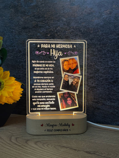 Base Rectangular Madera | Cumpleaños