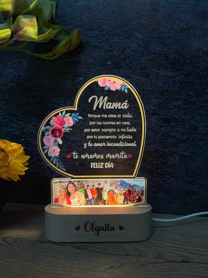 Base Rectangular Madera | Día de la Madre