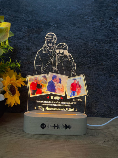 Base Rectangular Madera | Aniversario