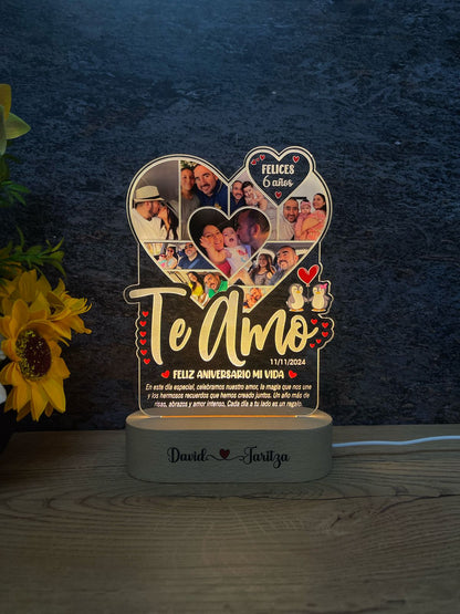 Base Rectangular Madera | Aniversario