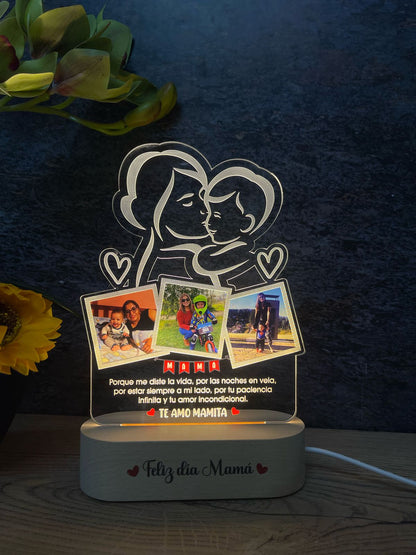 Base Rectangular Madera | Día de la Madre