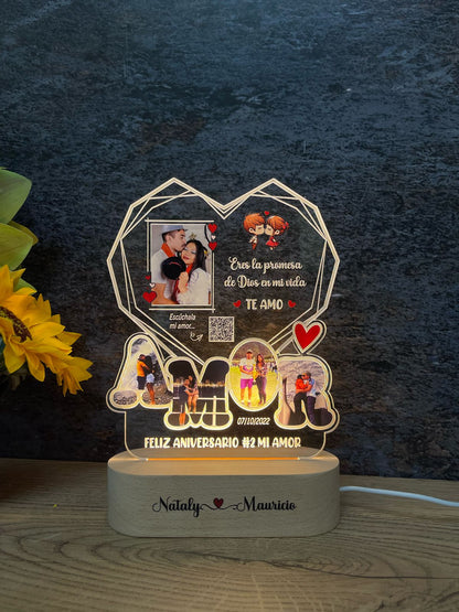 Base Rectangular Madera | Aniversario