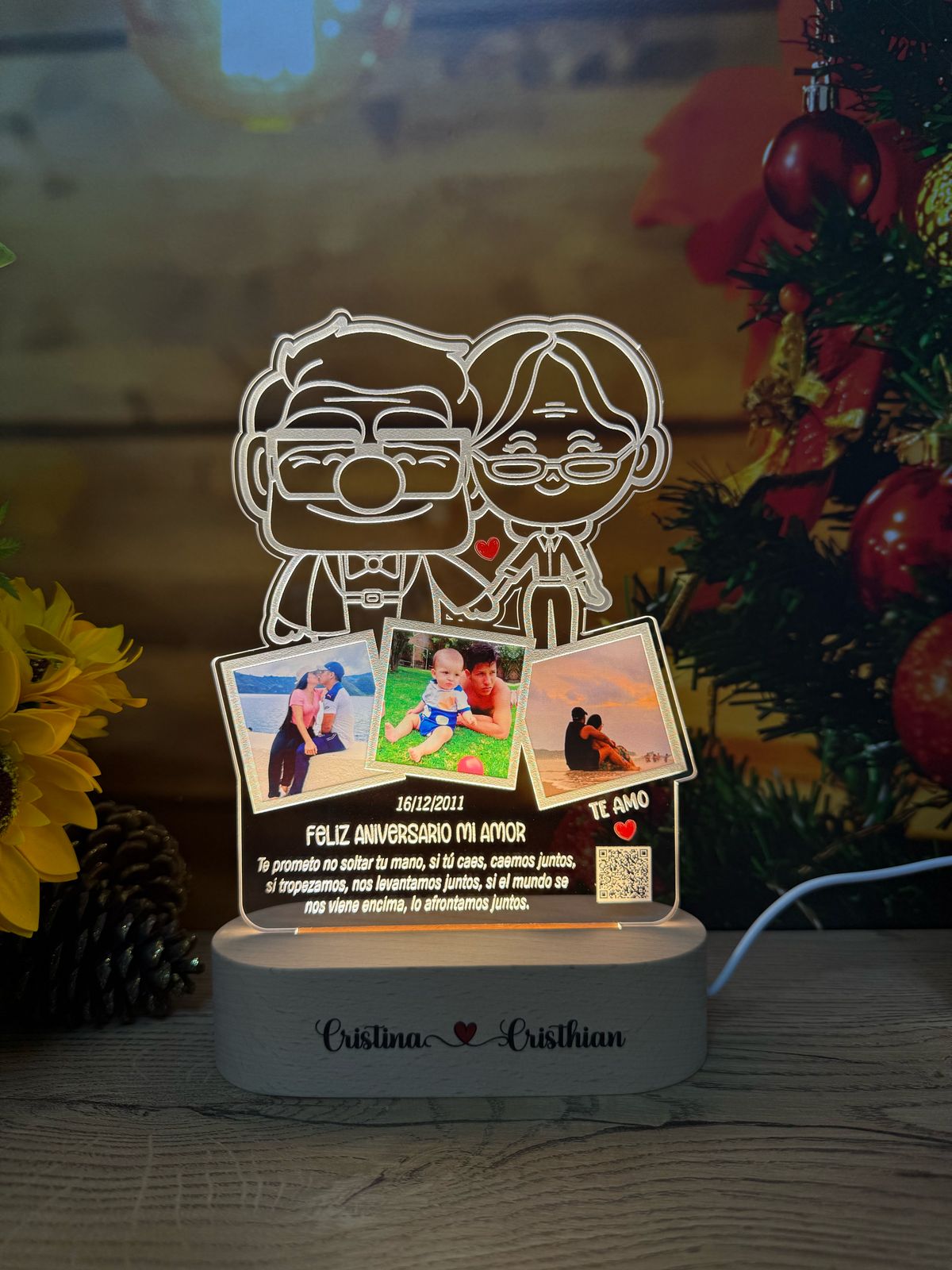 Base Rectangular Madera | Aniversario