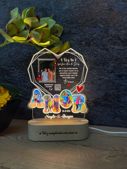 Base Rectangular Madera | Cumpleaños