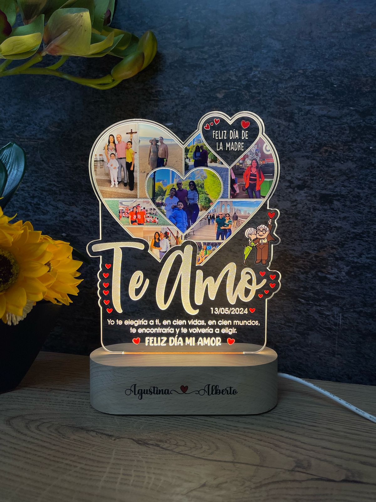 Base Rectangular Madera | Día de la Madre