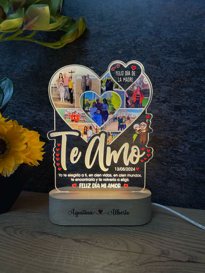 Base Rectangular Madera | Día de la Madre