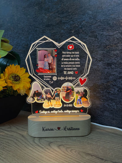 Base Rectangular Madera | Aniversario