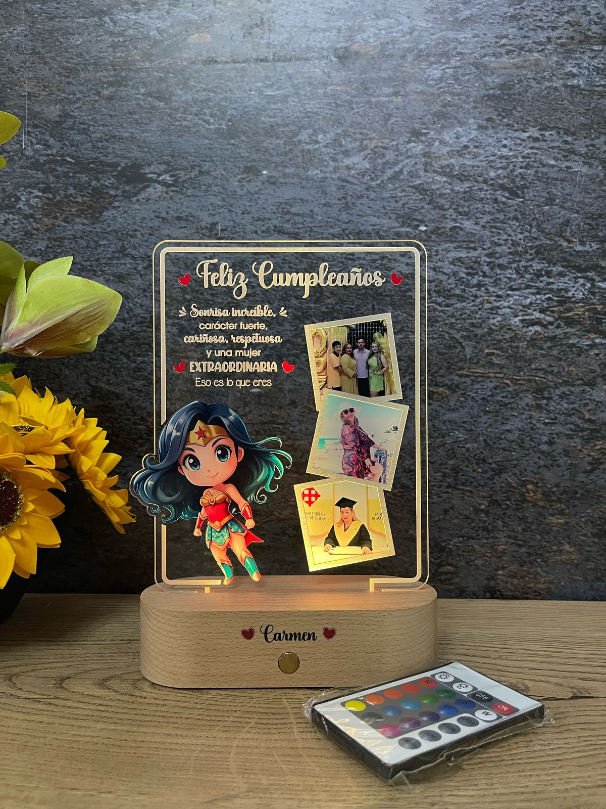 Base Rectangular Madera | Cumpleaños