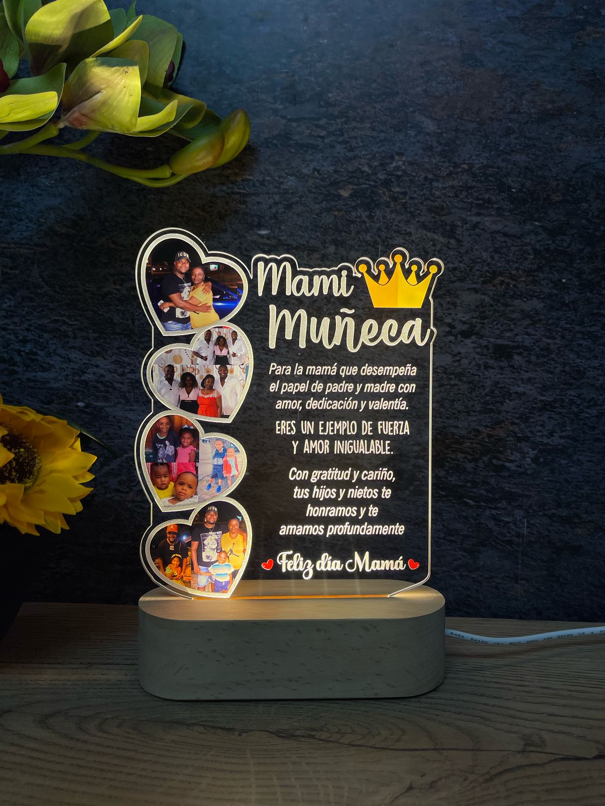 Base Rectangular Madera | Día de la Madre