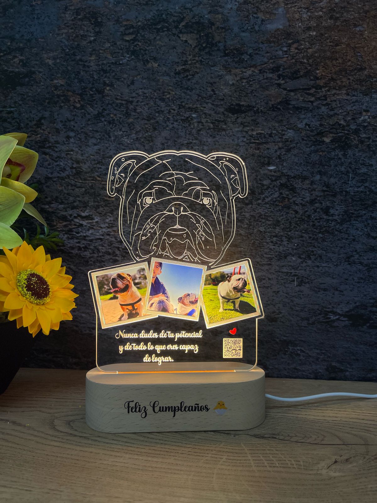 Base Rectangular Madera | Cumpleaños