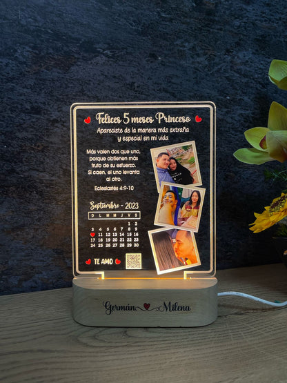 Base Rectangular Madera | Aniversario