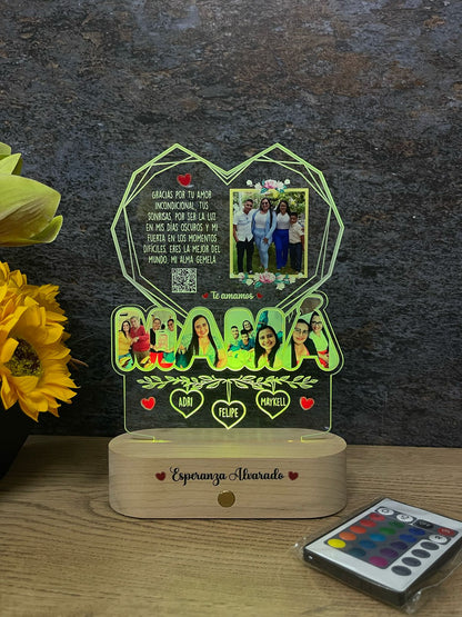 Base Rectangular Madera | Día de la Madre