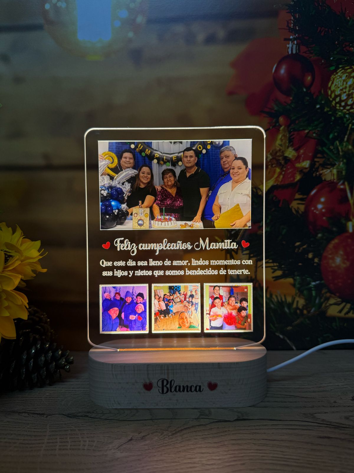 Base Rectangular Madera | Cumpleaños