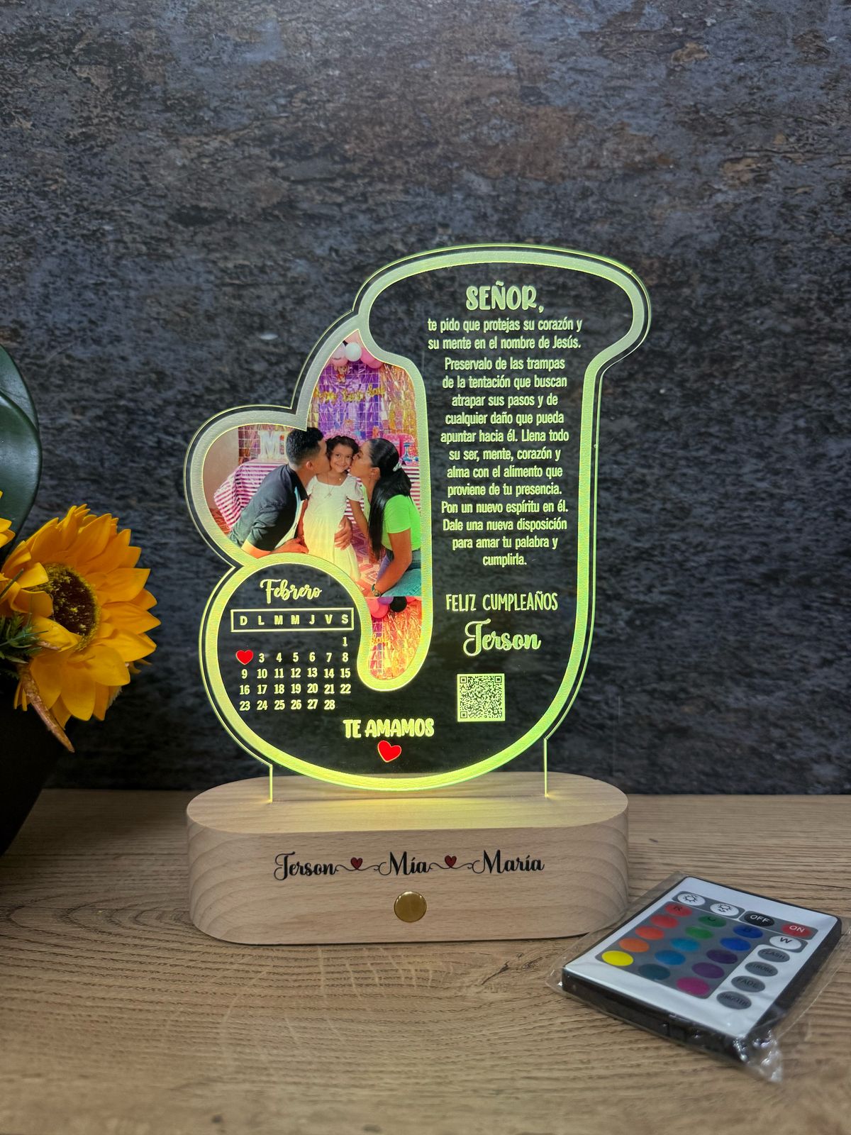 Base Rectangular Madera | Cumpleaños