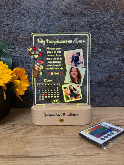 Base Rectangular Madera | Cumpleaños