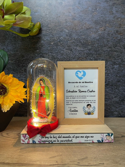 Cúpula con Portarretrato | Bautizo