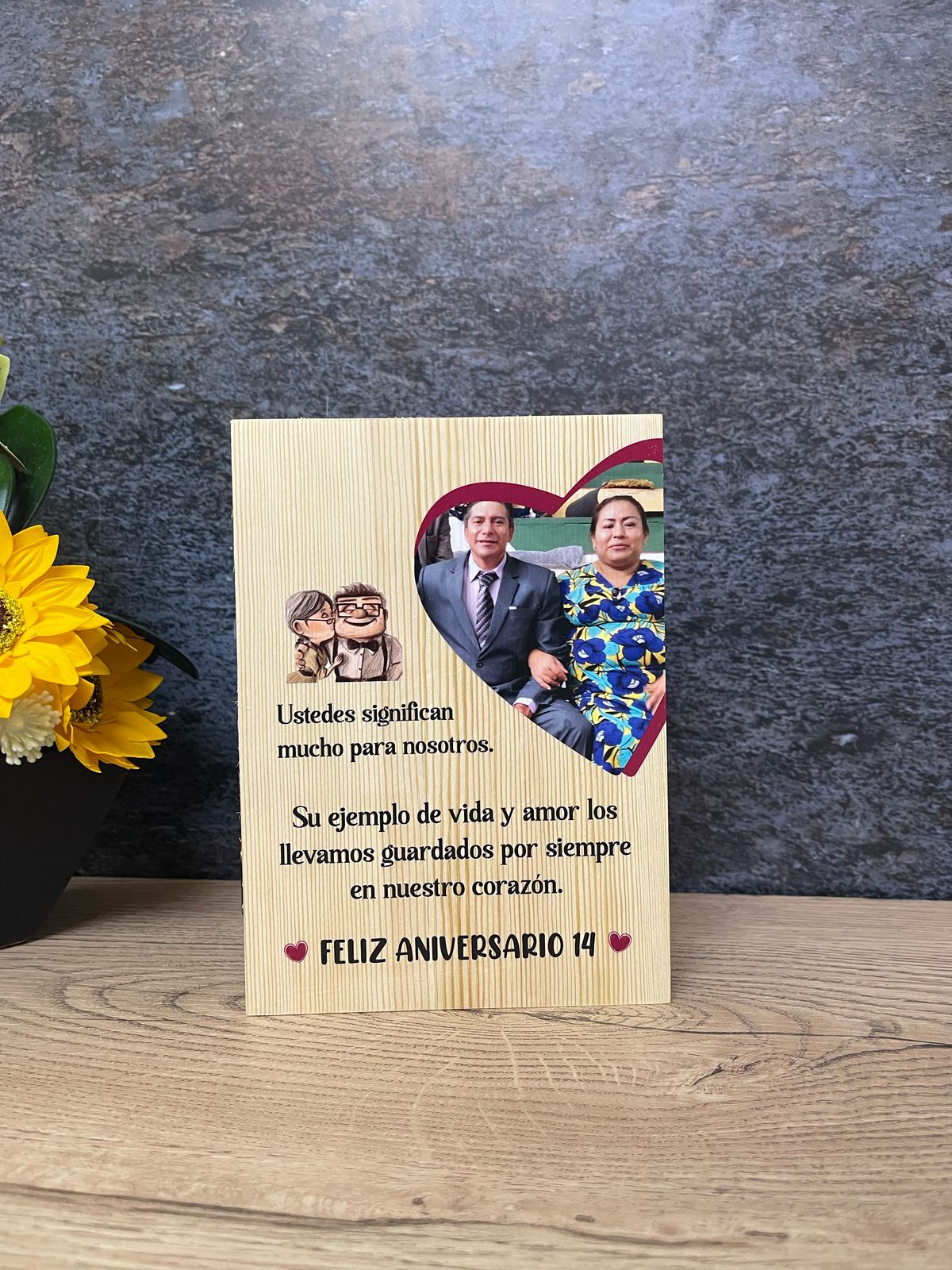 Cuadro de Pino | Aniversario