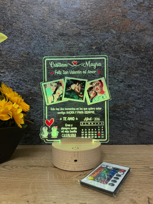 LAMPARA LED PINGUINOS